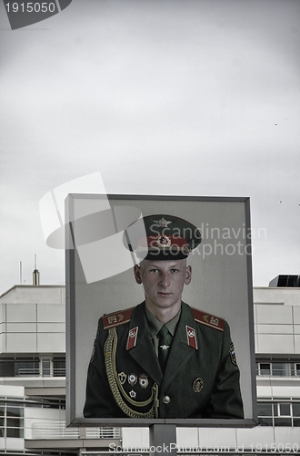 Image of BERLIN - JUN 14: Checkpoint Charlie, on June 14th, 2012 in Berli