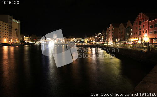 Image of Skien at night