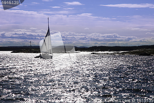 Image of Seglebåt at sea