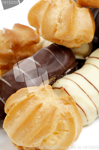 Image of Arrangement of Eclair and Profiterole