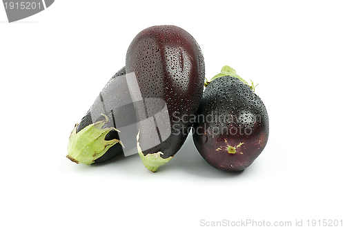 Image of Three Eggplants
