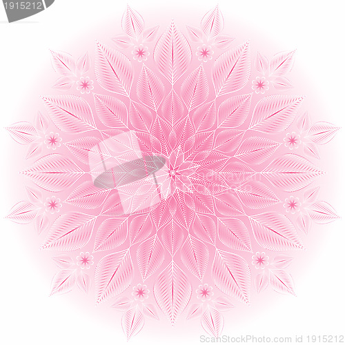 Image of Gentle pink-white frame