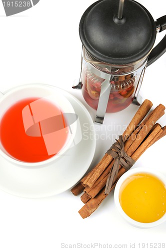 Image of berries  tea