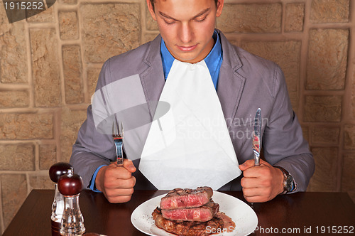 Image of eat a beef steak