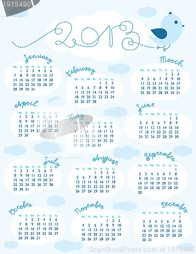 Image of 2013 calendar