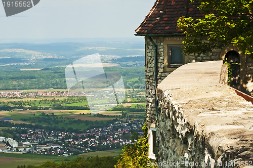 Image of Panoramic view of the German castle Teck