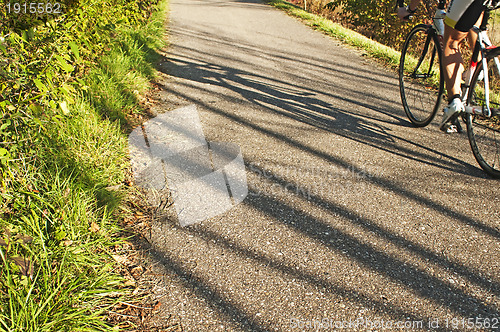 Image of bicycle with shadow