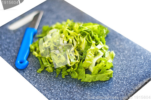 Image of cutting salad