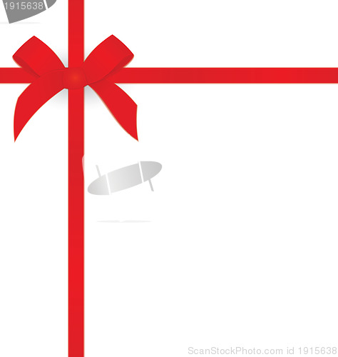 Image of Ribbon bow red Raster