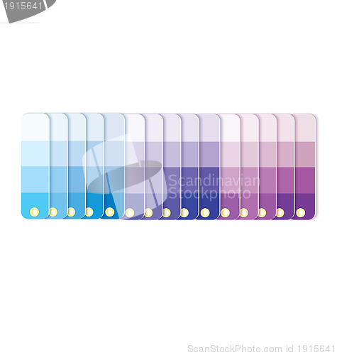 Image of Swatches with tints in row Raster