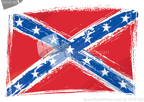 Image of Grunge Confederate flag