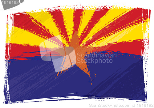 Image of Grunge Arizona flag