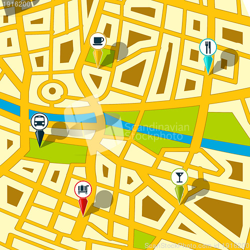 Image of GPS street map