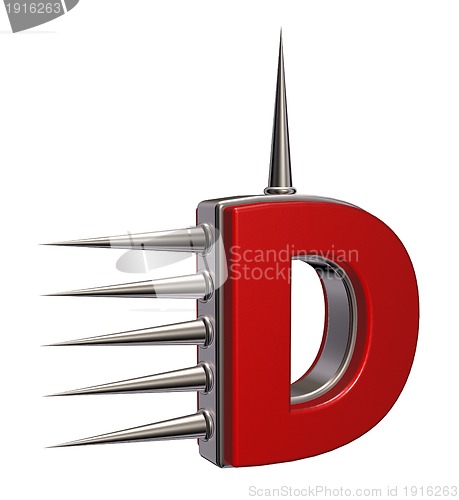 Image of prickles letter