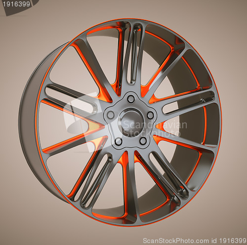 Image of Alloy wheel or disc of sportcar