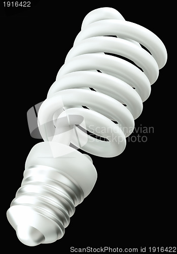 Image of Energy efficient technology: light bulb isolated 