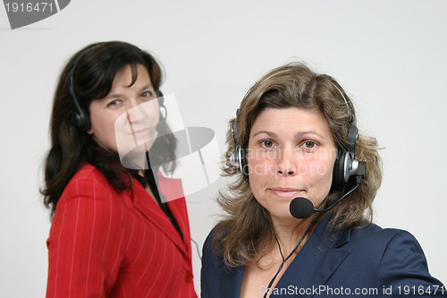 Image of Young woman callcenter