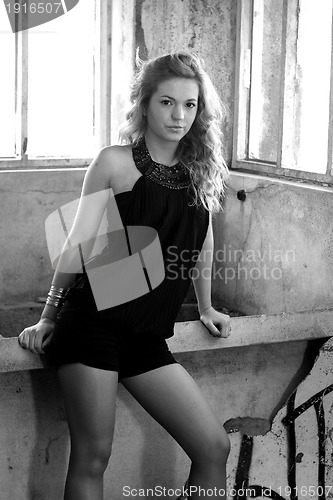 Image of beautiful fashion girl photo