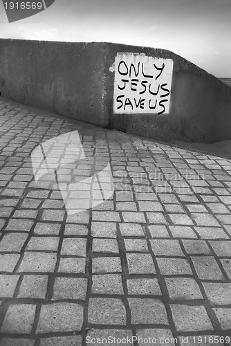 Image of only Jesus save us, religion photo