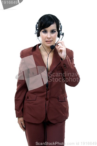 Image of Young woman callcenter