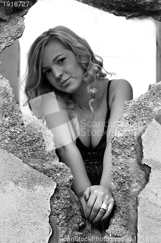 Image of beautiful fashion girl photo