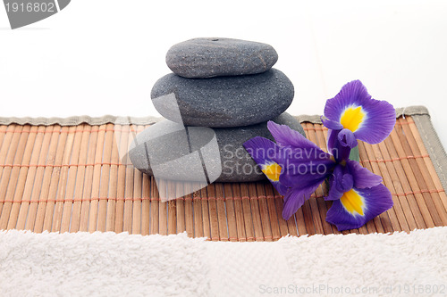 Image of zen stones spa background