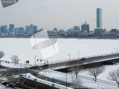 Image of Boston Charles River winter