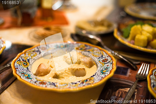 Image of Scallops in sauce