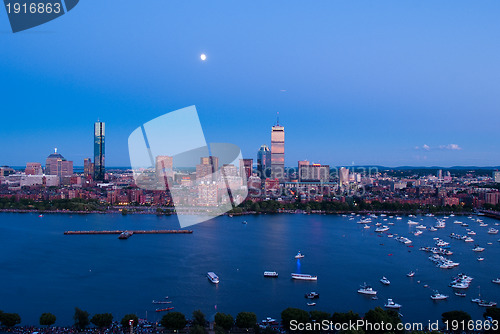 Image of Boston's Back Bay and Cambridge, MA