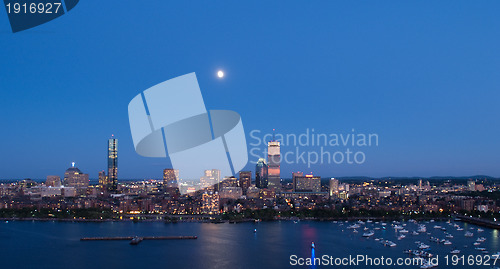 Image of Boston's Back Bay and Cambridge, MA
