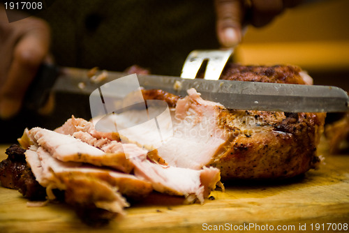 Image of Cutting meat