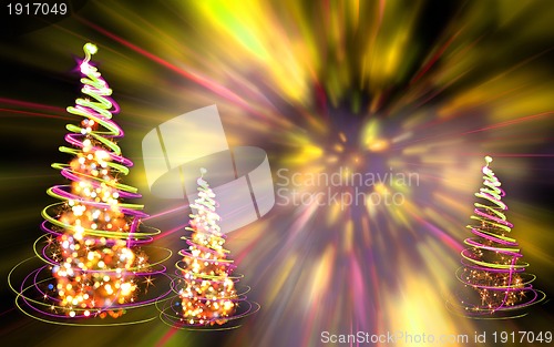 Image of christmas forest 