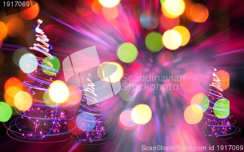 Image of christmas forest 