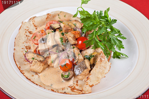 Image of pled fish pancake