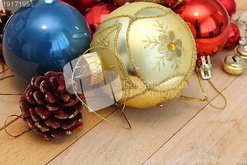 Image of bunch of christmas decorations