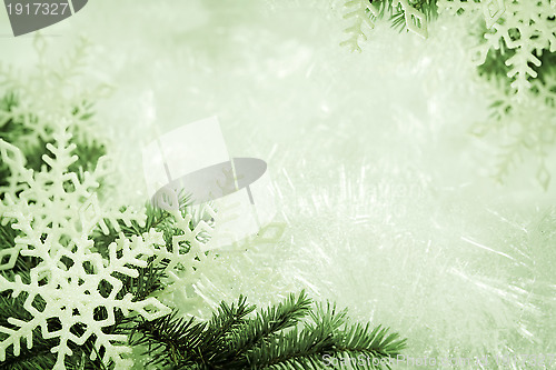 Image of Green christmas background