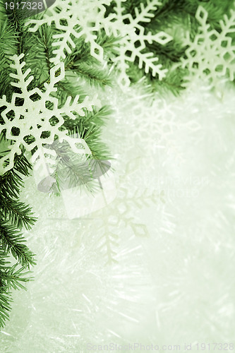 Image of Green christmas background