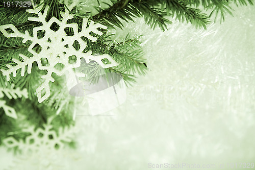 Image of Green christmas background