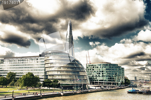 Image of London Architecture detail over river Thames
