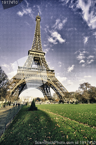 Image of Colors of Sky over Eiffel Tower, Paris