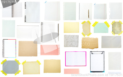 Image of collection of old note paper
