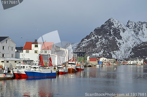 Image of Fishingharbour in Lofoten