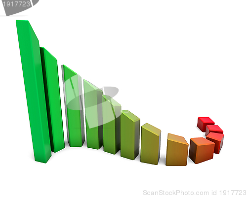 Image of Arrowed business chart