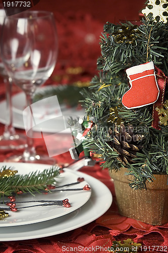 Image of Christmas dinner table
