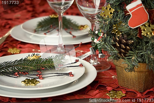 Image of Christmas dinner table