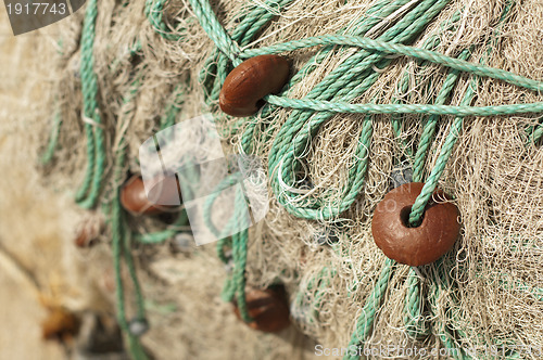 Image of Fishing nets background