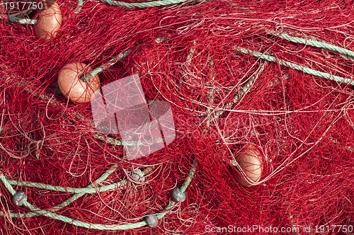 Image of Fishing nets background