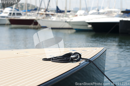 Image of Anchored yachts in St. Tropez 