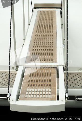 Image of Yacht boarding ladder