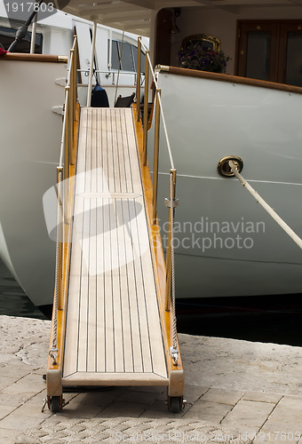 Image of Yacht boarding ladder